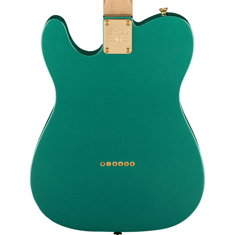 Squier 40th Anniversary Telecaster - Gold Edition, Laurel Fingerboard, Sherwood Green Metallic