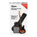 Squier Affinity Series Precision Bass PJ Pack with Gig Bag, Rumble 15 Bass Amp