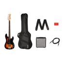 Squier Affinity Series Precision Bass PJ Pack with Gig Bag, Rumble 15 Bass Amp