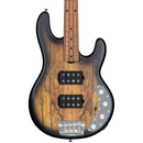 Sterling by Music Man StingRay Ray34HH - Spalted Maple Top - Natural Burst Satin