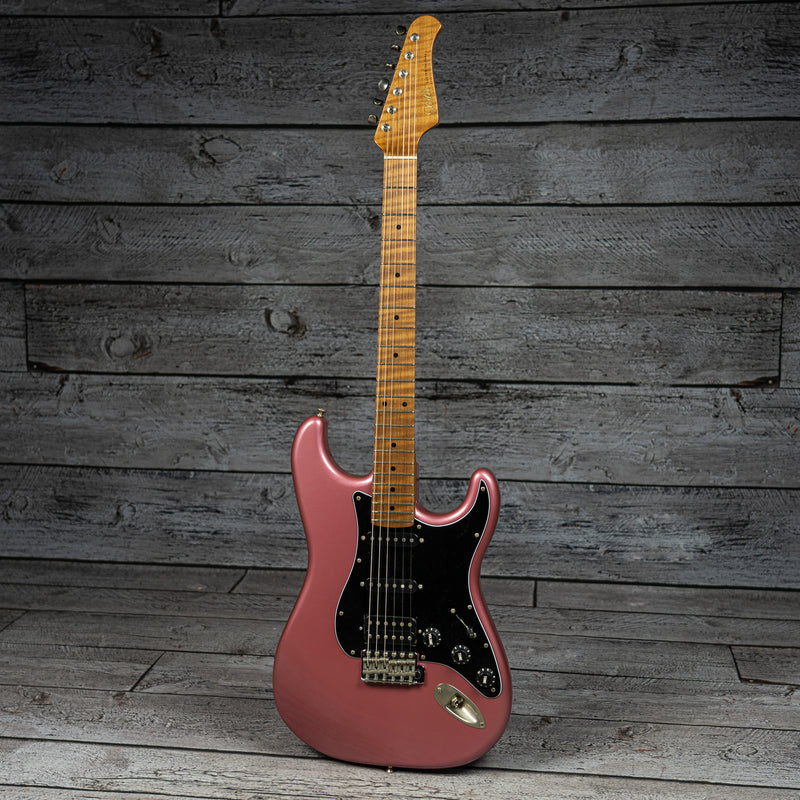 Xotic XSC-2 - Light Aging, 5A Roasted Flame Maple Neck, Burgundy Mist