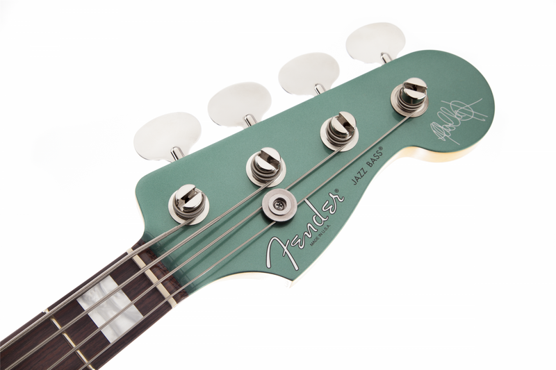 Fender Adam Clayton Jazz Bass - Rosewood Fingerboard, Sherwood Green Metallic