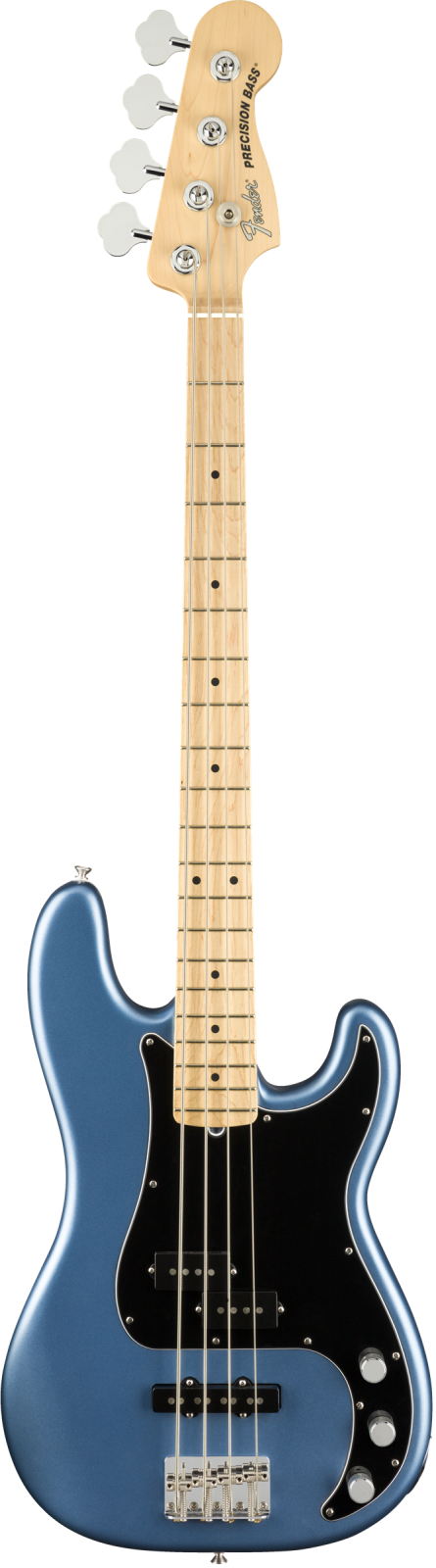 Fender American Performer Precision Bass - Maple Fingerboard, Satin Lake Placid Blue