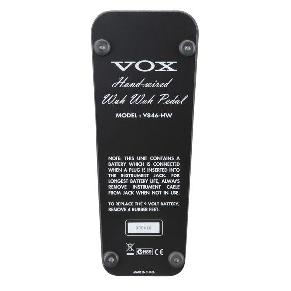 Vox Hand-Wired Wah Wah Pedal