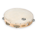 LP CP Single Row Tambourine Steel Jingles w/Head - 10"