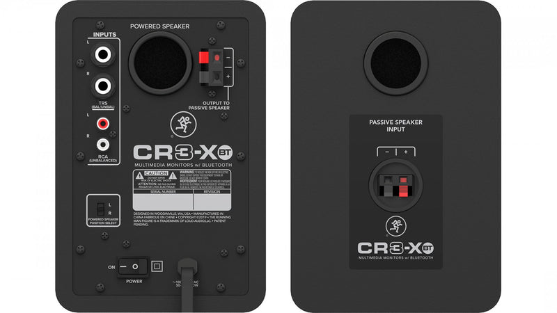 Mackie CR3-XBT (Pair) 3" Multimedia Monitors With Bluetooth® (Pair)