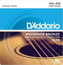 D'Addario Set Acous Gtr Phos Bronze Lite