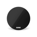 Evans Resonant Black Bass Drumhead, No Port- 18"