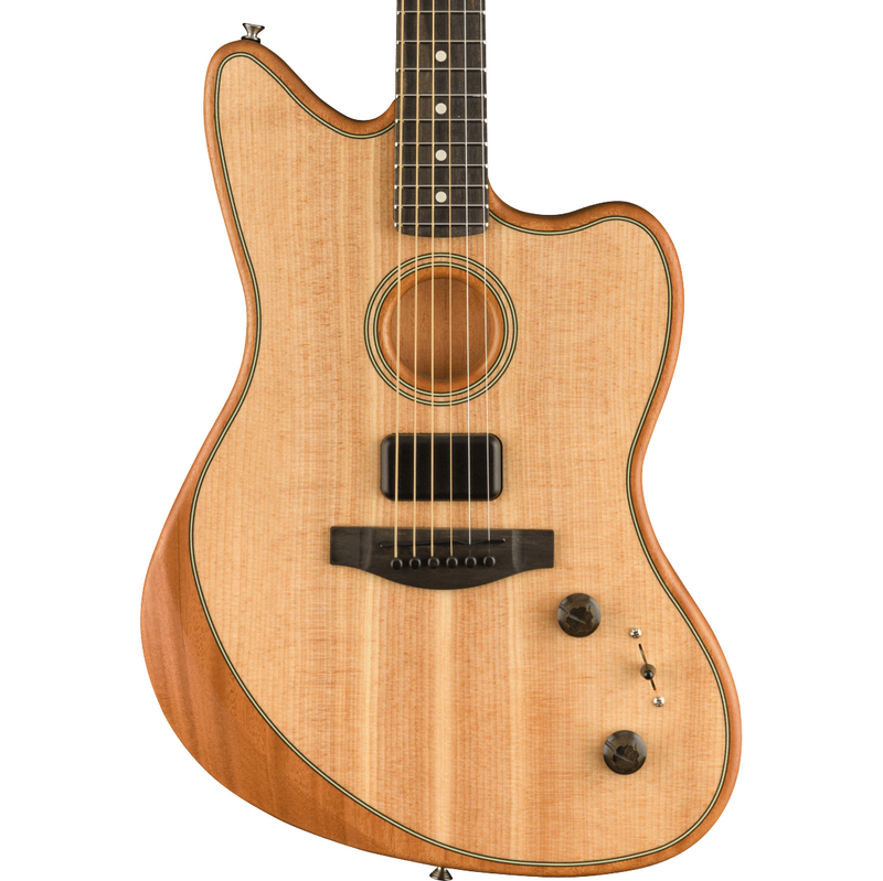 Fender American Acoustasonic Jazzmaster - Natural, Ebony Fingerboard