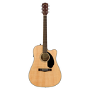 Fender CD-60SCE Dreadnought - Walnut Fingerboard, Natural