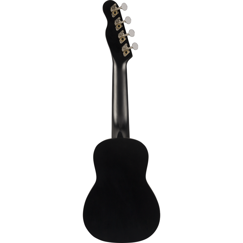 Fender Venice Soprano Uke - Walnut Fingerboard, Black