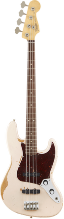 Fender Flea Jazz Bass - Rosewood Fingerboard, Roadworn Shell Pink