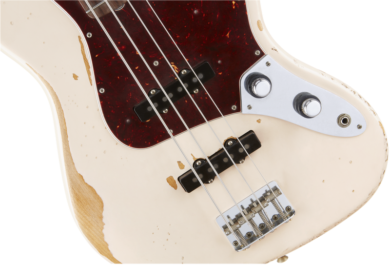 Fender Flea Jazz Bass - Rosewood Fingerboard, Roadworn Shell Pink