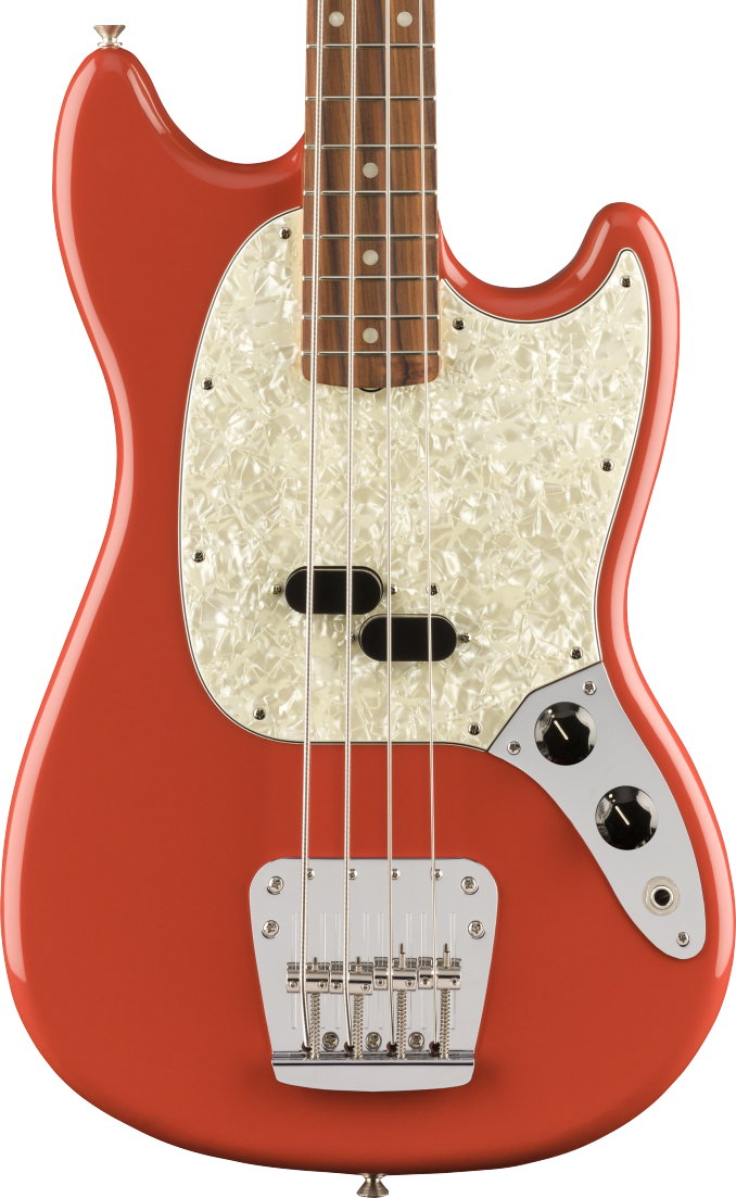 Fender Vintera '60s Mustang Bass - Pau Ferro Fingerboard, Fiesta Red