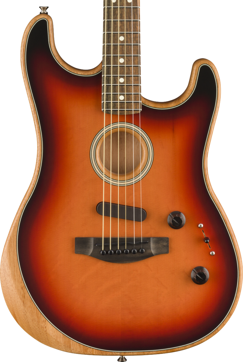 Fender American Acoustasonic Strat - Ebony Fingerboard, 3-Color Sunburst