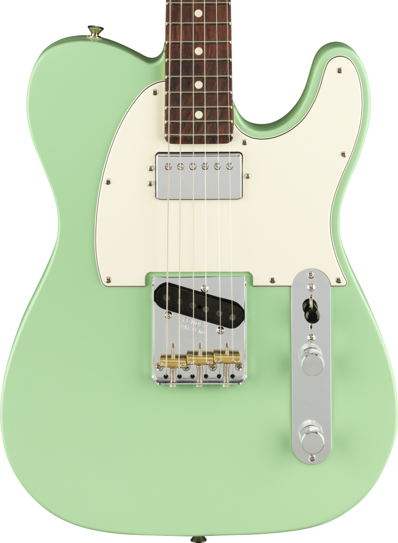 Fender American Performer Telecaster with Humbucking - Rosewood Fingerboard, Satin Surf Green