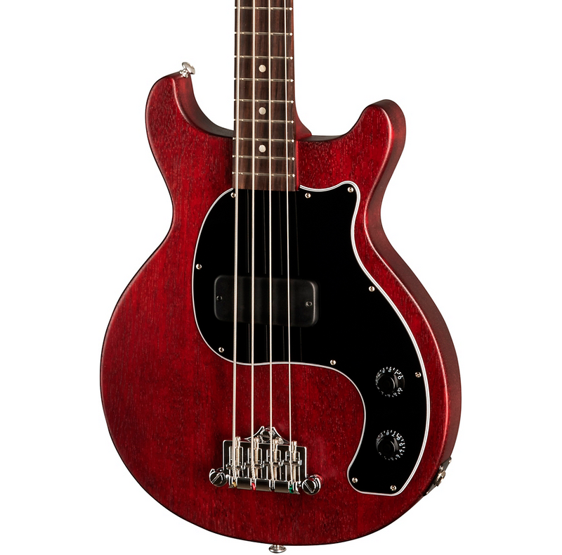 Gibson Les Paul Junior Tribute DC Bass  - Worn Cherry