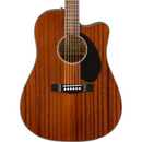 Fender CD-60SCE Dreadnought - Walnut Fingerboard, All-Mahogany