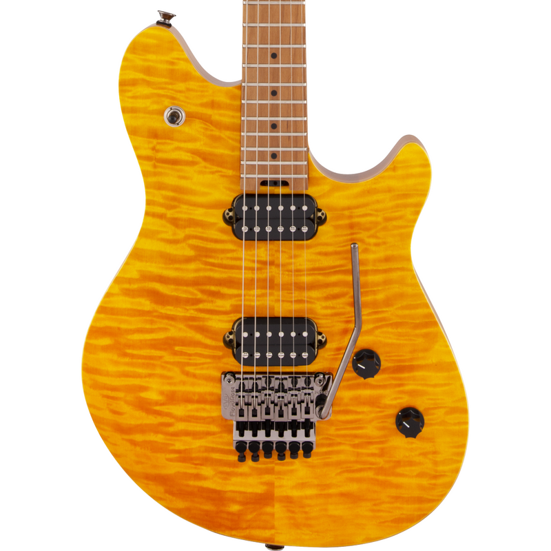 EVH Wolfgang WG Standard QM - Baked Maple Fingerboard, Transparent Amber