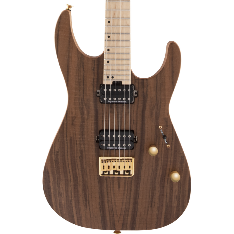 Charvel Pro-Mod DK24 HH HT M Mahogany with Figured Walnut - Maple Fingerboard, Natural