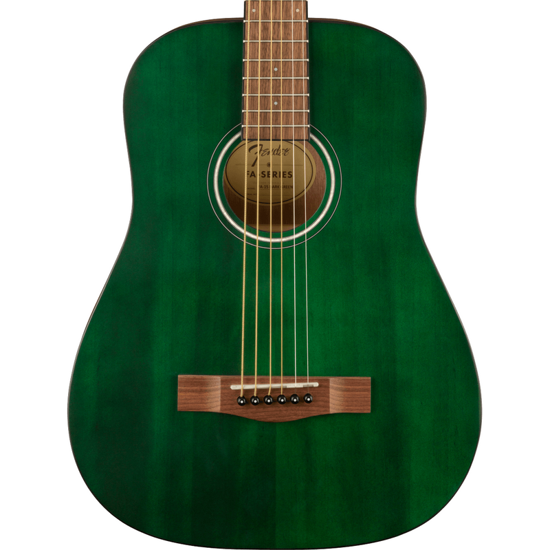 Fender FA-15 3/4 Scale Steel with Gig Bag - Walnut Fingerboard, Green