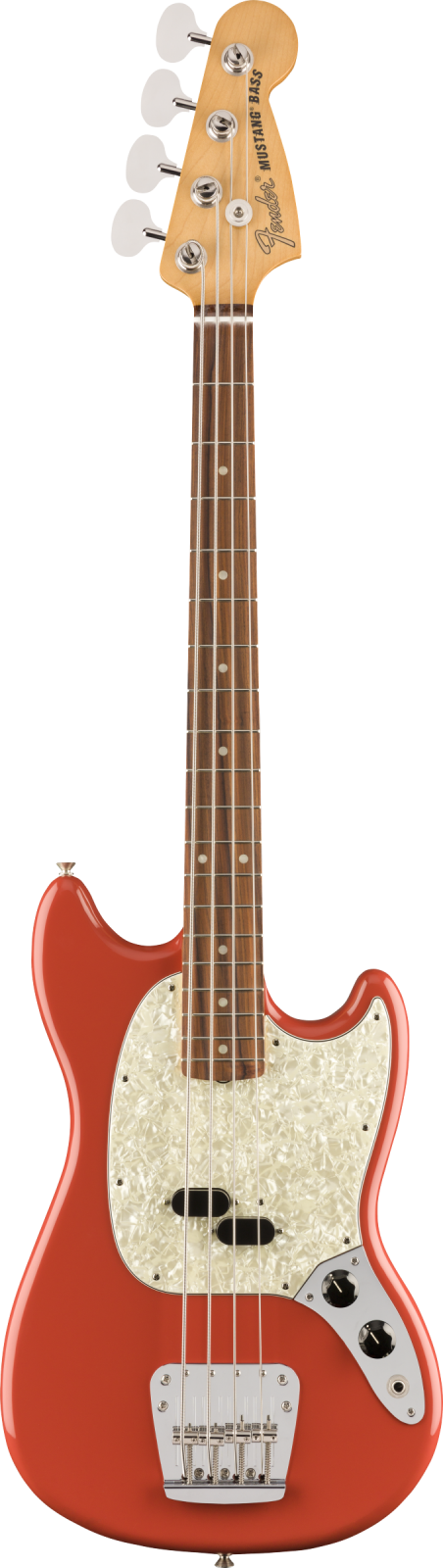 Fender Vintera '60s Mustang Bass - Pau Ferro Fingerboard, Fiesta Red