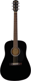 Fender CD-60S Dreadnought - Walnut Fingerboard, Black