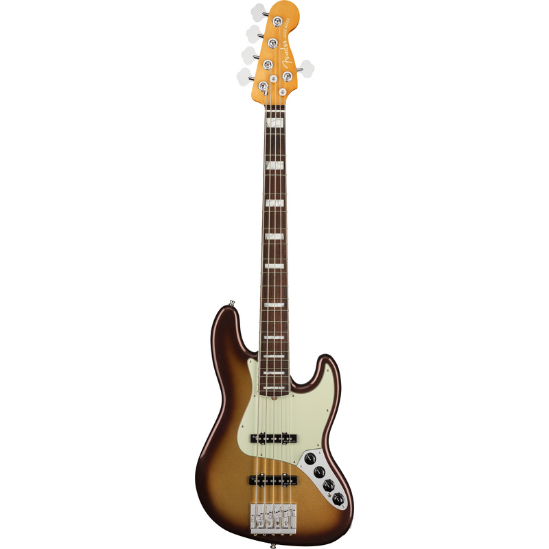 Fender American Ultra Jazz Bass V - Rosewood Fingerboard, Mocha Burst