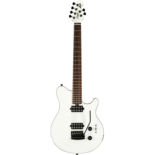 Sterling by Music Man Axis in White with Black Body Binding