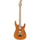 Charvel Pro-Mod DK24 HH FR M Mahogany with Quilt Maple - Maple Fingerboard, Dark Amber