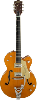 Gretsch G6120T-59 Vintage Select Edition '59 Chet Atkins Hollow Body with Bigsby - TV Jones, Vintage Orange Stain Lacquer