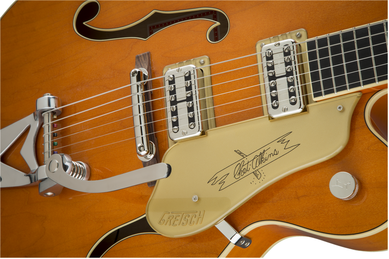 Gretsch G6120T-59 Vintage Select Edition '59 Chet Atkins Hollow Body with Bigsby - TV Jones, Vintage Orange Stain Lacquer