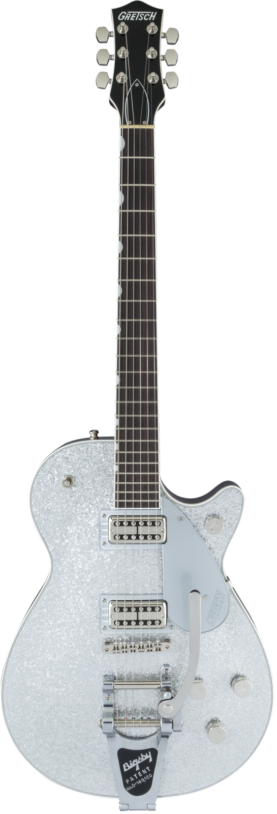 Gretsch G6129T Players Edition Jet FT with Bigsby - Rosewood Fingerboard, Silver Sparkle