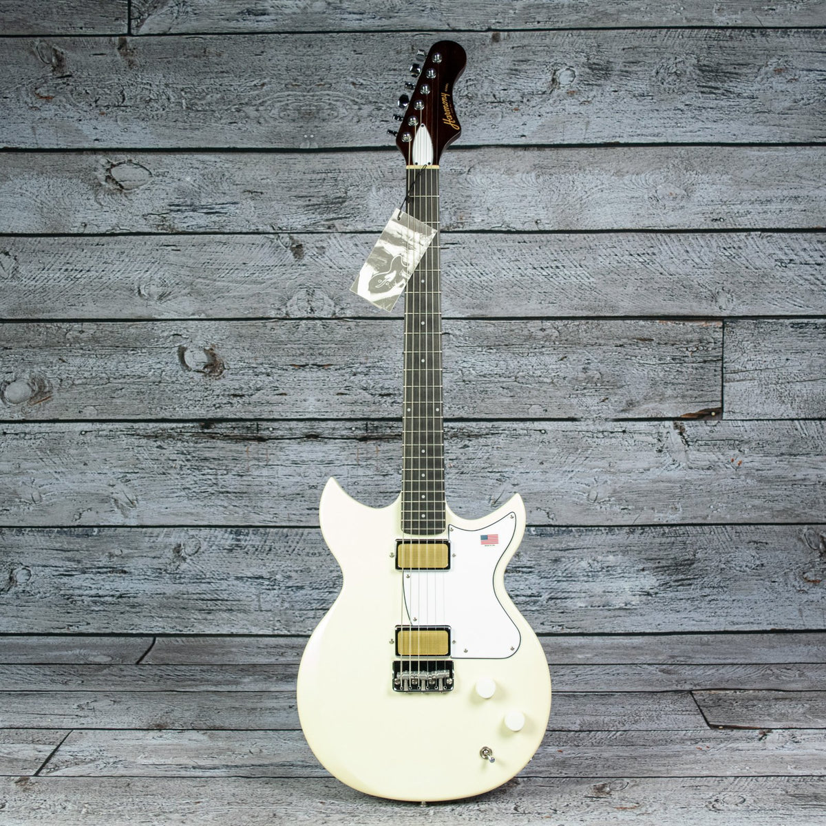 Harmony Rebel Electric Guitar - Pearl White