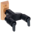 Hercules GSP38WB Plus - Universal AutoGrip Wall Mount Guitar Hanger w/ Wood Base Short Arm