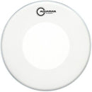 Aquarian Hi-Velocity, White Texture Coated 7/7 Double Ply Snare Drum Batter with Reverse Power Dot, 13"