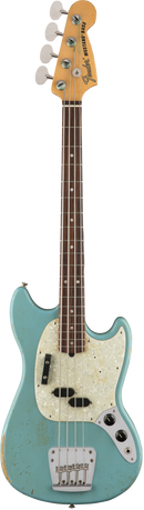 Fender JMJ Road Worn Mustang Bass - Rosewood Fingerboard, Faded Daphne Blue