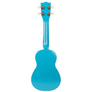 Kala Light Blue Burst Soprano Dolphin Rosewood Ukulele