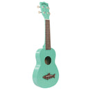 Kala Surf Green Soprano Shark Rosewood Ukulele