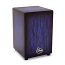 Latin Percussion Aspire Accents Cajon  Blue Burst Streak