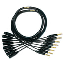Mogami 8 Pair Snake, Trs To Xlrm 10Ft