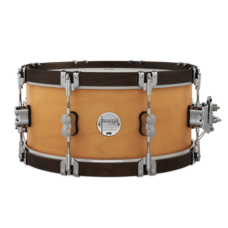 pdp Concept Classic Snare - 6.5x14 - Natural/Walnut Hoops