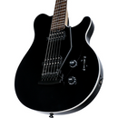 Sterling by Music Man Axis in Black with White Body Binding