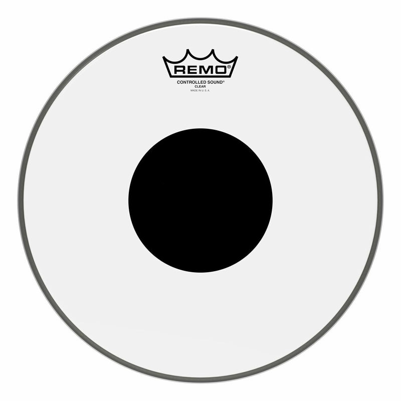 Remo Controlled Sound Clear Black Dot Drumhead, 13"