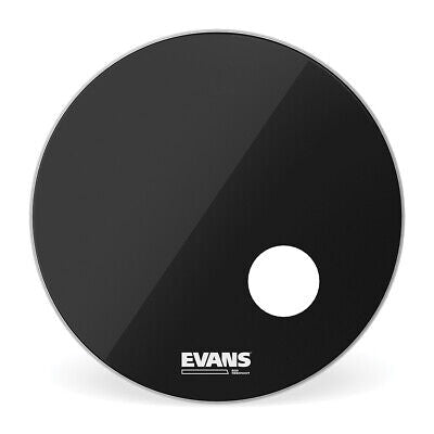 Evans EQ3 Resonant Black Bass Drum Head, 24"