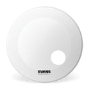Evans EQ3 Resonant Coated White Bass Drum Head, 24"