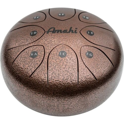 Amahi 8" Steel Tongue Drum, Bronze