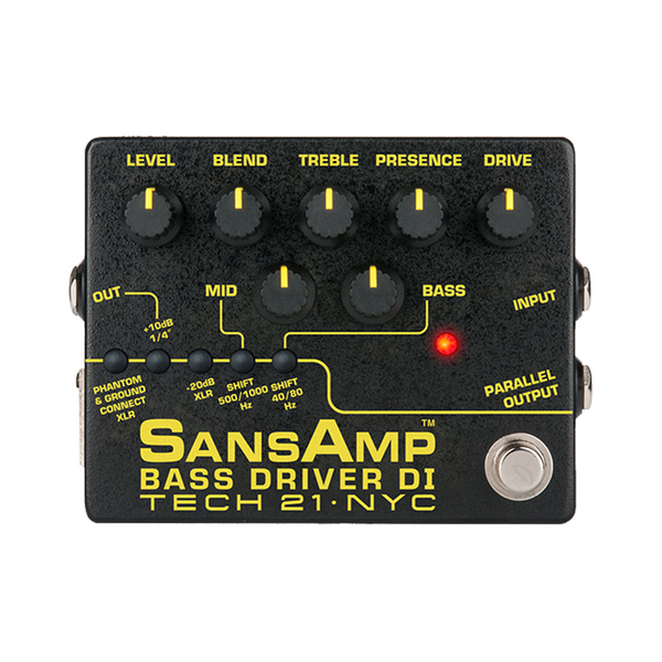 Tech 21 SansAmp Bass Driver DI V2 Pedal | Sweetwater