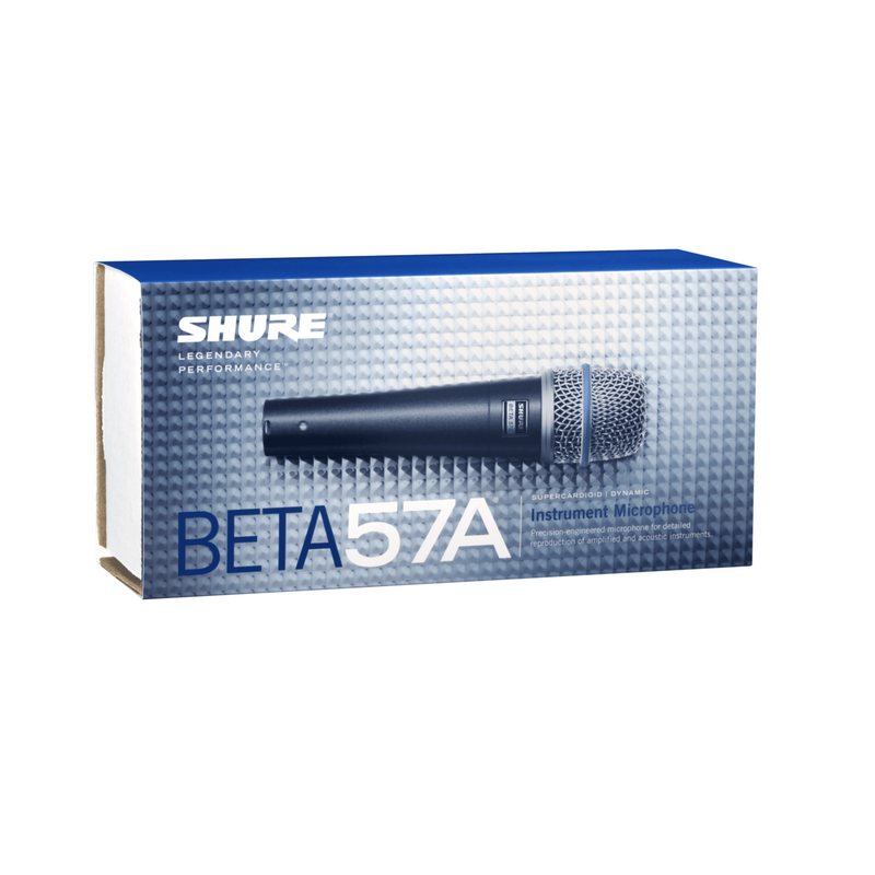 Shure BETA 57A Supercardioid Dynamic With High Output Neodymium Element, For Vocal And Instrument Applications