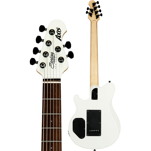 Sterling by Music Man Axis in White with Black Body Binding
